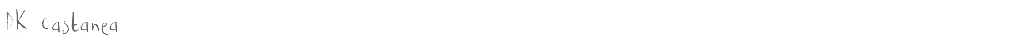 Sample characters DK Castanea Font